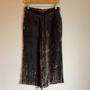 Madewell Wide Leg Cropped Velvet Pants M